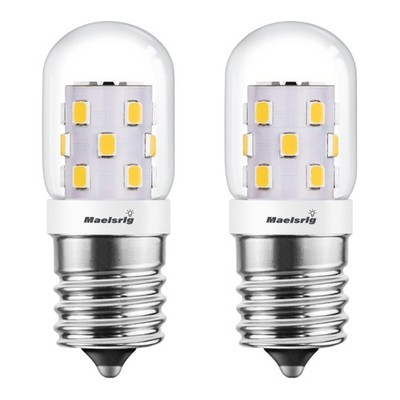 Maelsrlg LED Microwave Light Bulbs Under Hood, E17 LED Bulb Dimmable for Rang...