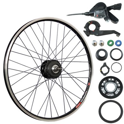 Laufrad 26 Zoll Hinterrad DT Swiss 535 Shimano Alfine 8 SG-S7001 Disc CL schwarz