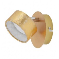 Wandleuchte Led Wandlampe Gold Warmweiß 3000K Wandstrahler Wandspot Schwenkbar