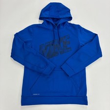 Nike Therma-Fit Men's Blue ong Sleeve Pullover Hoodie Size S