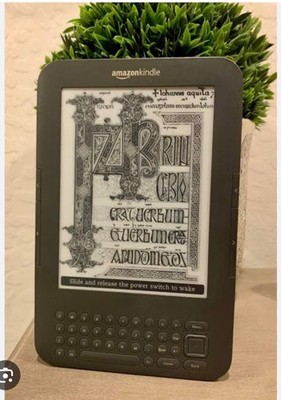 Kindle Generation 3, color: dark grey, good condition, still can factory reset