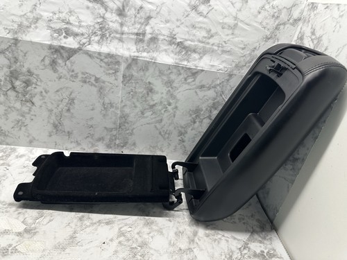 2014-2017 Jeep Grand Cherokee Front Floor Console Black Leather Armrest Lid Only - Picture 5 of 17