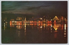 Postcard Edaville Railroad Christmas Wonderland South Carver Massachusetts
