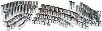 Husky Socket Set H200MSS 200 Pieces 1/4 in. 3/8 in. 1/2 in. Drive Sockets