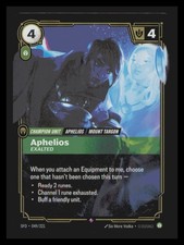 Aphelios Exalted Foil 049/221 Spiritforged Riftbound League of Legends NM — live eBay listing