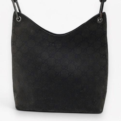 Gucci Bamboo Handle Gg Suede Handbag m2_0708 - Picture 4 of 9