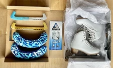 Jackson Elle figure skates, size 3, original box, skate guards