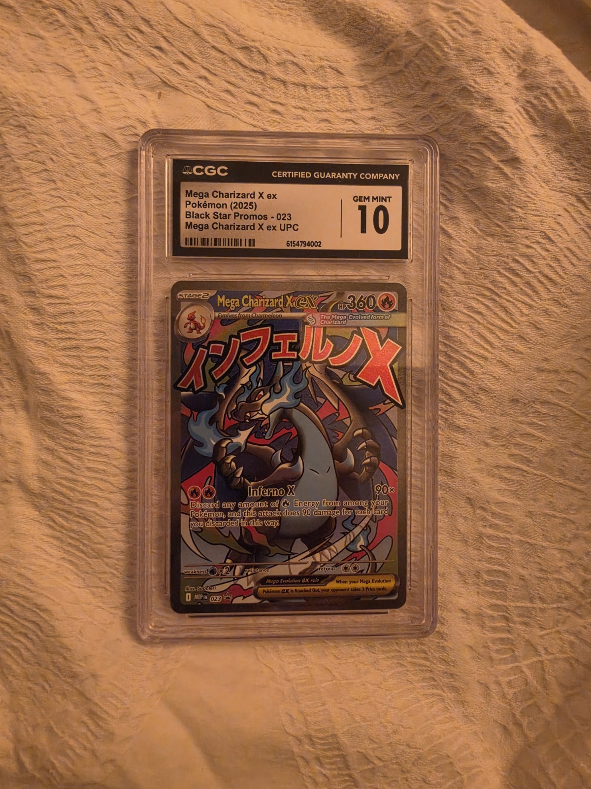 Mega Charizard x EX 023 Mega Evolution Promo Holo Pokemon Card CGC 10