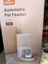 Poitrine F02 Alimentation automatique pour animaux de compagnie - Chronomètre programmable LED - Chat - Chien - blanc