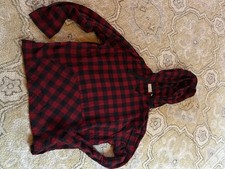 L.L. Bean Scotch Plaid Flannel Hoodie women’s S