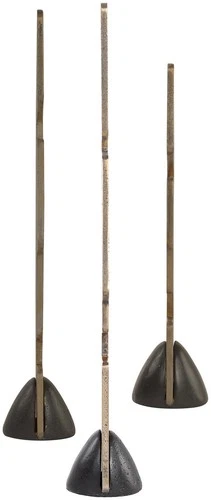 Uttermost 18197 Geometric Echoes 18" Tall Iron Abstract Table - Bronze - Picture 4 of 4