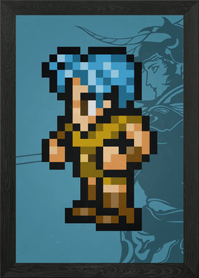 FF I Thief Pixel Sprite gerahmtes Wandbild Poster Leinwanddruck Bild