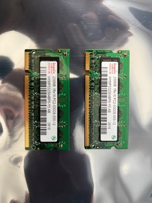 hynix HYMP532S64BP6-Y5 AB. 256MB 1Rx16 PC2-5300S Qty 2