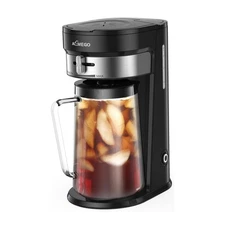 Iced Tea Maker, Brewing System with 2.5-quart Glass Pitcher, sliding strength...