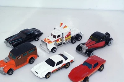 6 Stück Vintage Hot Wheels Black Wheel Diecast Auto Corvette Stutz Camarro Z28 Longshot - Bild 1 von 4