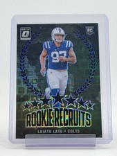 LAIATU LATU 2024 DONRUSS OPTIC ROOKIE RECRUITS BLACK PANDORA ROOKIE /25 Q2428