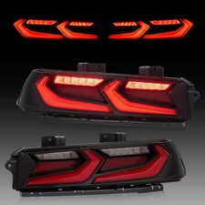 Red Lens Led Tail Lights For 2014-2015 Chevrolet Chevy Camaro Lamps