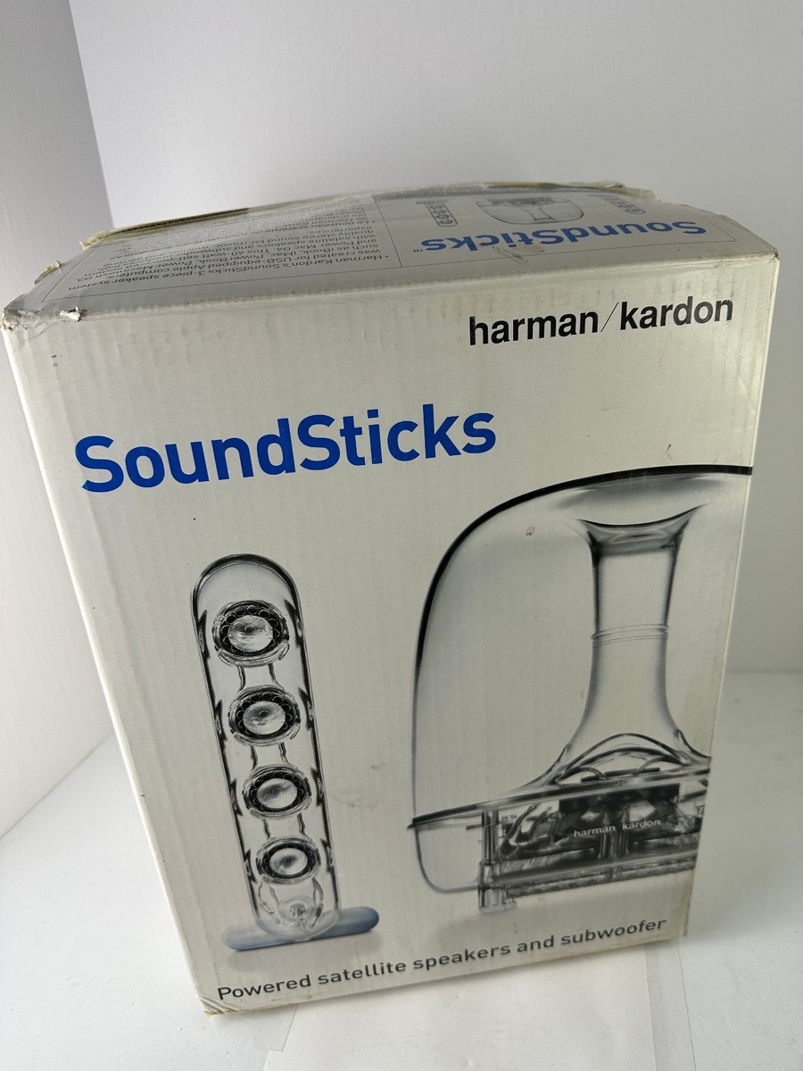 HARMAN KARDON SoundSticks subwoofer & satellite speakers w/BOX