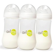 12 oz Anti Colic Baby Bottles w Fast Flow Nipples - 6-12M - 1 Count Pack of 3 
