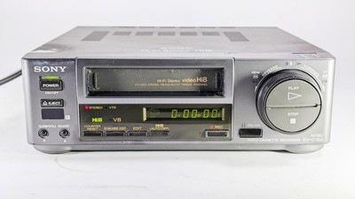 Sony EV-C100 Video Hi8 8mm Hi-Fi Stereo VCR Deck Player   NO REMOTE, UNTESTED
