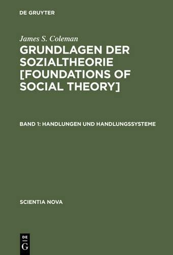 Handlungen Und Handlungssysteme (Hardback) Scientia Nova