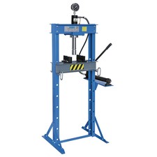 Pressa idraulica per officina FERVI P001/20 manuale con pistone mobile - 20 ton