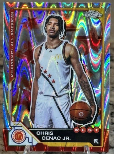 2025 Topps Chrome McDonald's All American Chris Cenac Jr. #11 Ray-Wave Refractor