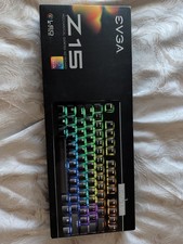 EVGA Z15 RGB Gaming Keyboard RGB Backlit LED, Hot-Swappable, Mechanical, Kailh