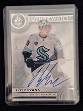 2023-24 SP Authentic Ryker Evans Auto RC Future Watch /999 Card No. 194 Kraken