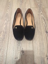 Tory Burch Samantha Slipper In Black Velvet
