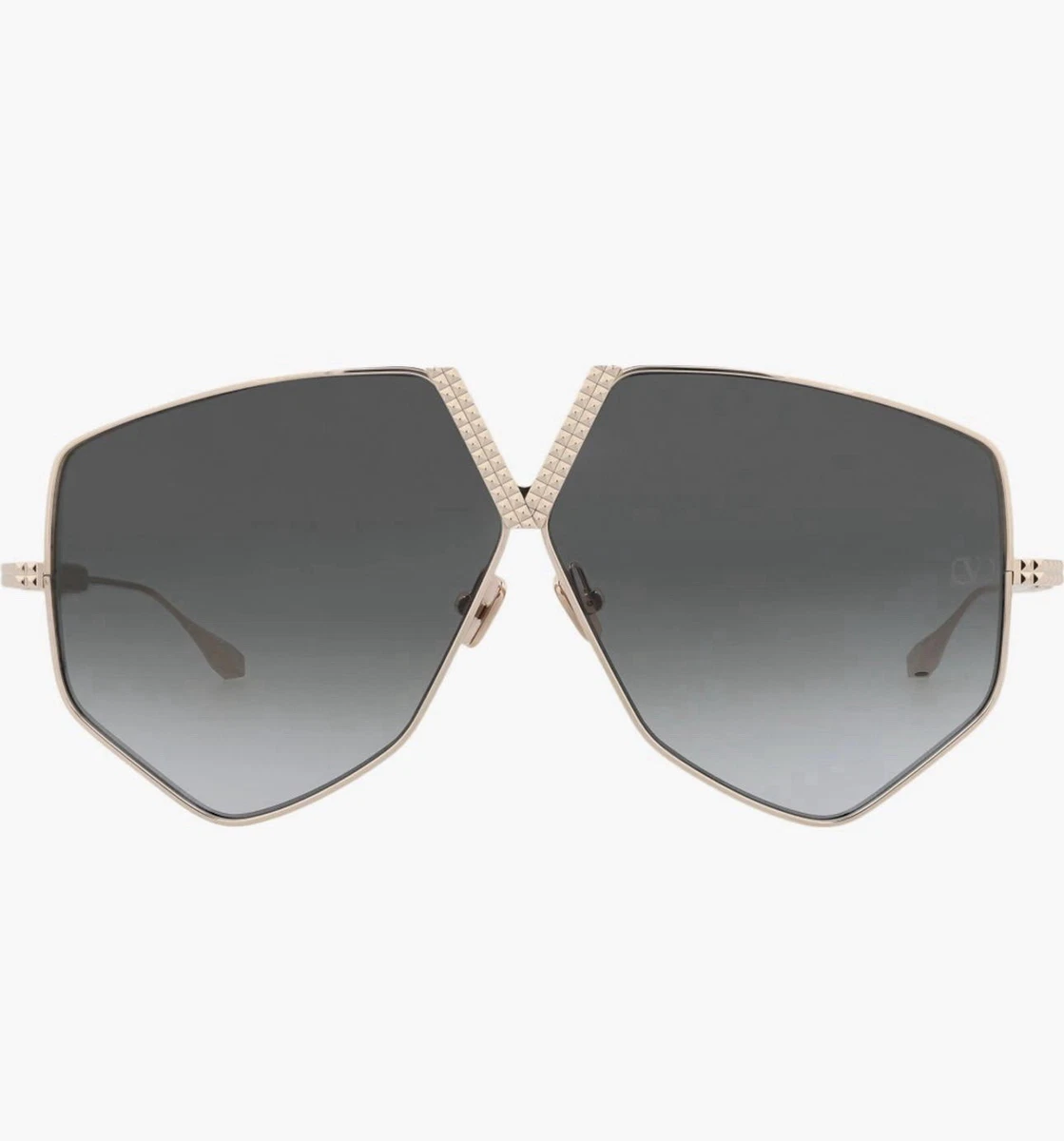 NWT VALENTINO SUNGLASSES V-GLASSLINER GOLD GRAY SUNGLASSES NWT VALENTINO SUNGLASSES V-GLASSLINER GOLD GRAY SUNGLASSES  main image 4