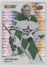 2023-24 Upper Deck Allure Gold Glitter Bomb 7/199 Jake Oettinger #62 2pw