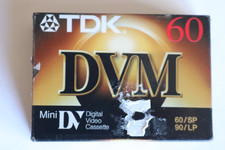 TDK DVM 60 MINI DIGITAL VIDEO CASSETTE - NEW SEALED - DVM60ME - Blank Tape