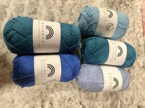 100% Cotton Yarns Assorted Colors & Weights Lot Of 20 - product listing photo