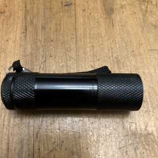 Aluminum Alloy Handheld Pocket Size Mini LED Flashlight Black 3.5"L