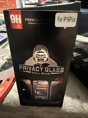 10 Pack - 9H Privacy Glass Full Glue Screen Protector for iP16Plus