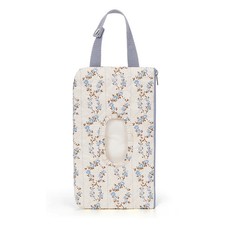 Quilted Baby Wipe Holder Floral Wipe Pouch Portable Hanging Wet Wipes Bag for...