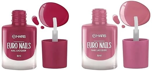 MARS EURO Nail Lacquer | Glossy Gel Finish | Rich Pigmentation | Chip Free | Qui