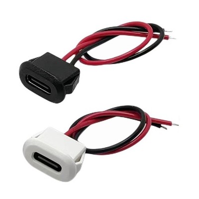USB Typ C Stecker 2P Direct  USB C Ladegerät Steckdose Wasserdicht Typ C mit