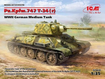ICM 1:35 PzKpfw T34-747(r) Plastic Model Kit 35370