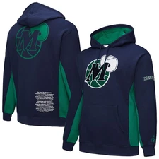 Men's Mitchell & Ness Navy Dallas Mavericks Hardwood Classics Team Origins