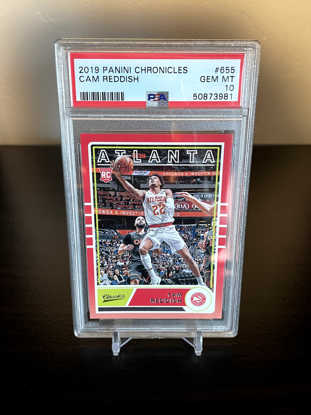 2019 Panini Chronicles #655 Cam Reddish Score Rookie PSA 10