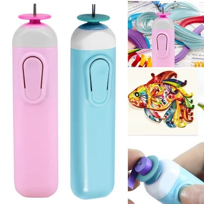 DIY Craft Curling Winder Tool Clear Electric Quilling Pen Paper Quilling UK