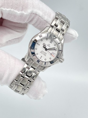 Omega Seamaster Professional 300m 2582.20 White Dial 28mm Ladies Quartz Box - Afbeelding 7 van 12