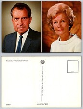 President Richard Nixon & First Lady Pat Nixon Vintage Photo Postcard