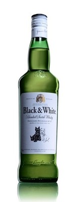 (22,13 /l) Black & White Blended Scotch Whisky 40% 0,7l Flasche