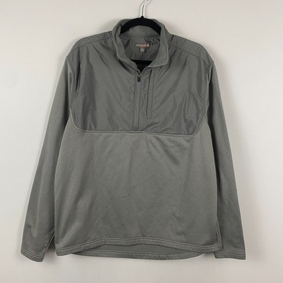 Peter Millar Sweater Mens L Gray Cameron Hybrid 1/2 Zip Crown Sport MF17EZ32