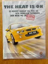 Der neue MG ZR 160 The Heat Is On Kraftpaket 2002 Vintage Ad Werbung Reklame V3