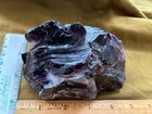 DEEP PURPLE/MULTICOLOR FLUORITE GLASS SLAG? PIECE~Great Looking; Hefty Sample — photo 3