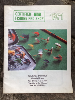 Original 1971 Cortland Fishing Pro Shop Catalog Caldwell Bait Shop Pine Brook NJ